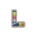 RAINBOW ALPHABETS L